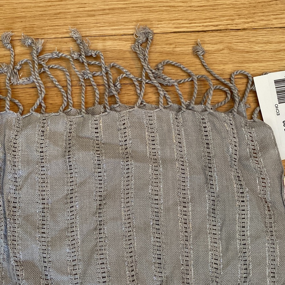 ECHO shawl scarf with metallic thread